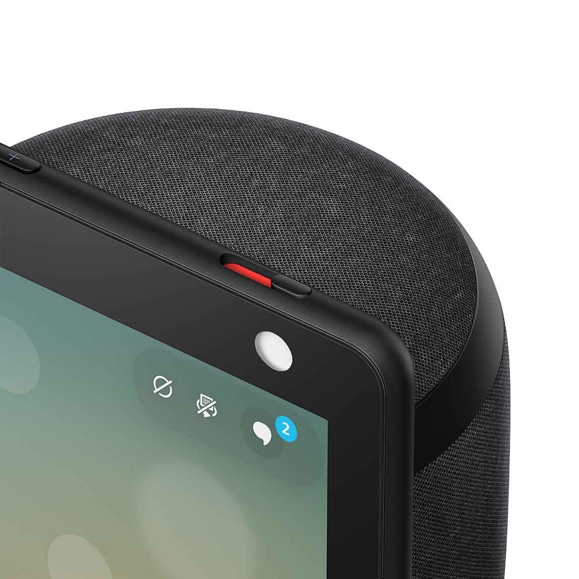 Amazon Echo Show 10 | (3rd Gen) HD smart Display mit Bewegungsfunktion und Alexa - Charcoal_Kamera