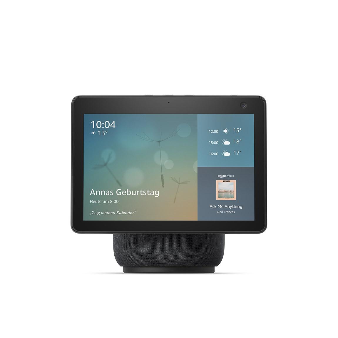 Amazon Echo Show 10 | (3rd Gen) HD smart Display mit Bewegungsfunktion und Alexa - Charcoal