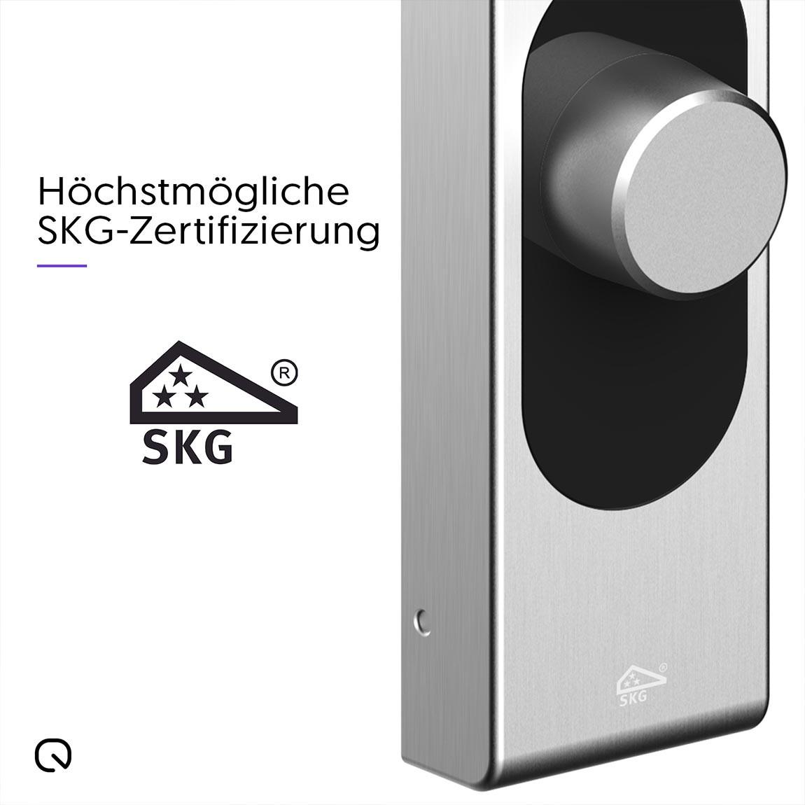 LOQED Touch Smart Lock – Stainless-Steel Edition + Power Kit_Details