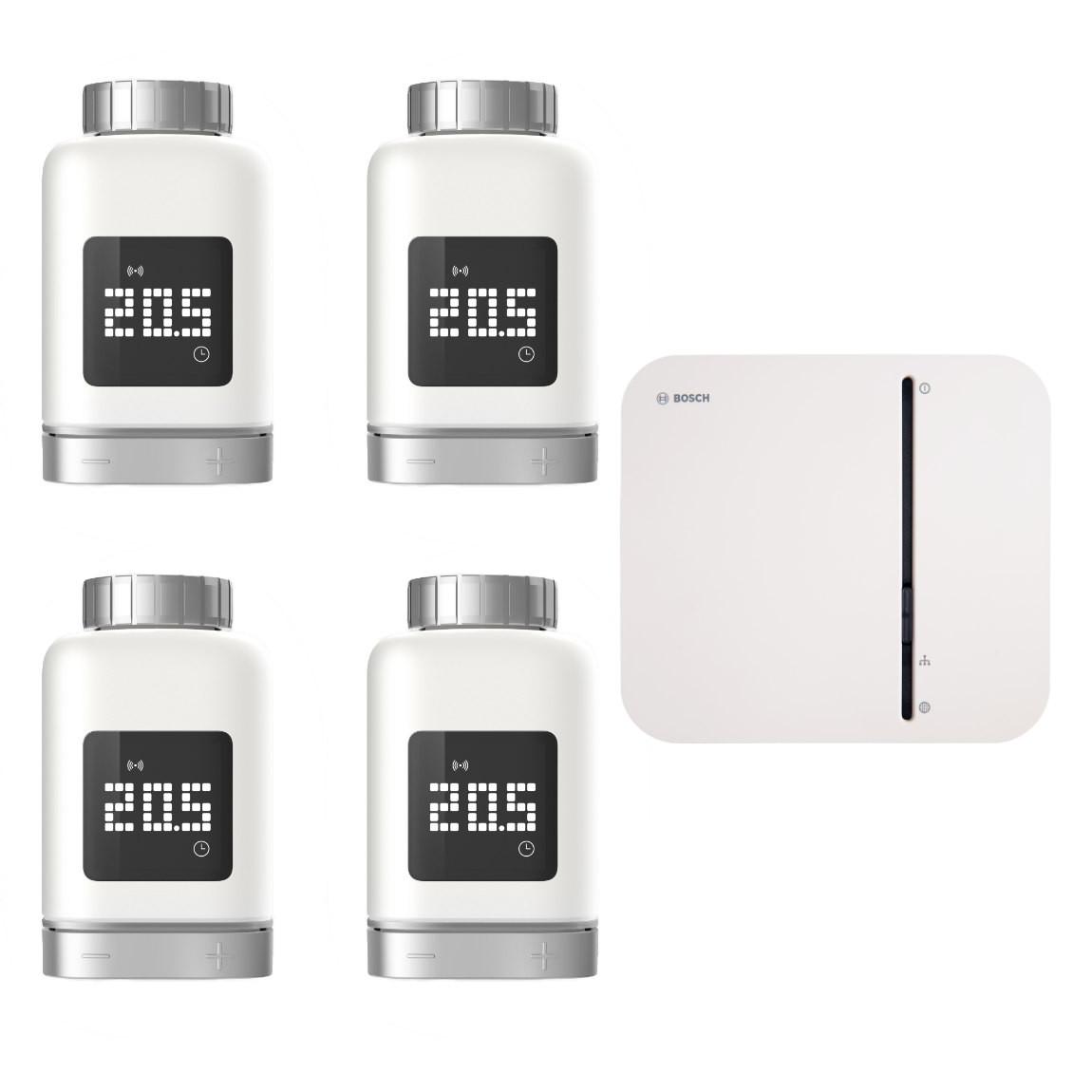 Bosch Smart Home - Starter Set Heizung II mit 4 Thermostaten