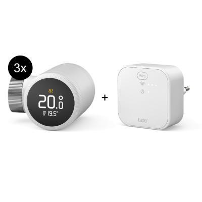 tado° Starter Kit Smartes Heizkörper-Thermostat X - 3er-Set + Bridge inkl. Auto-Assist