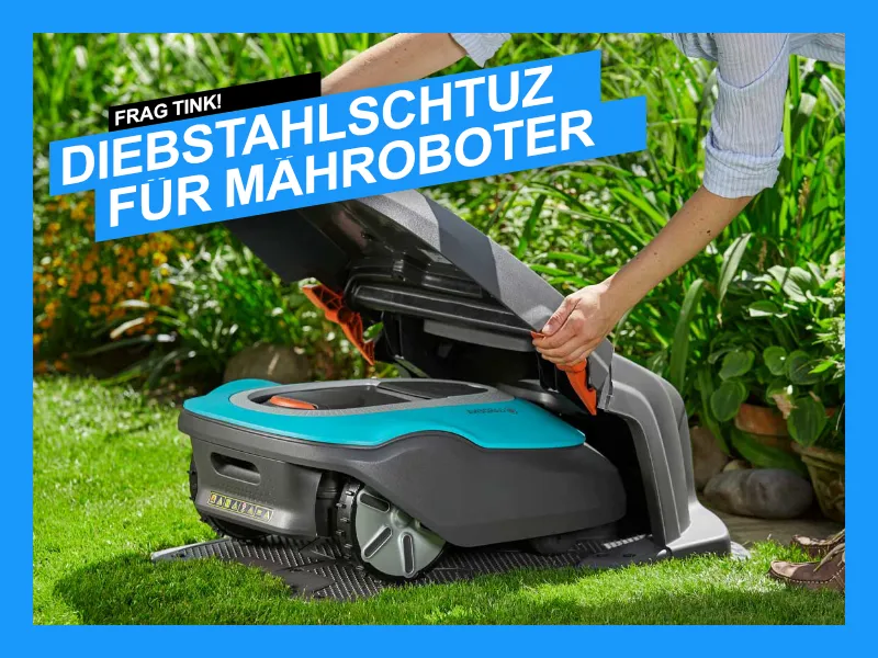 Diebstahlschutz für Mähroboter