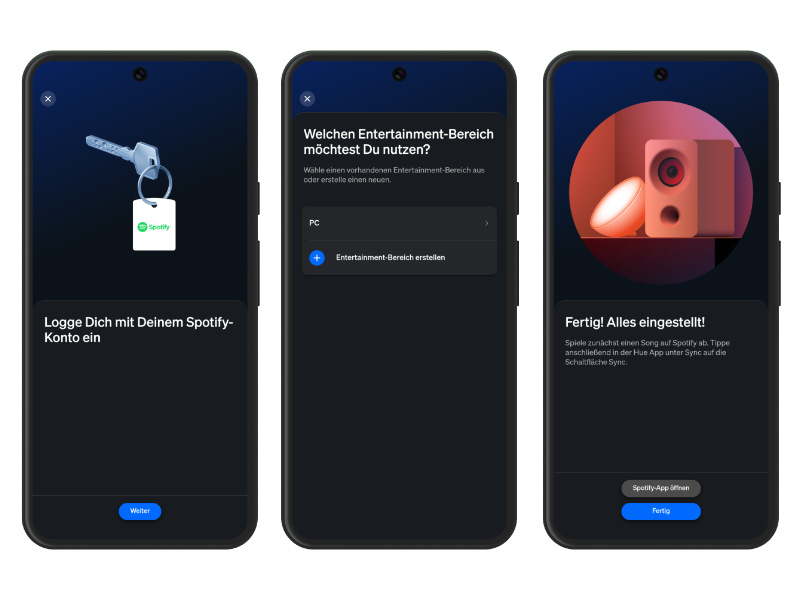 Philips Hue App Sync Spotify Einrichtung