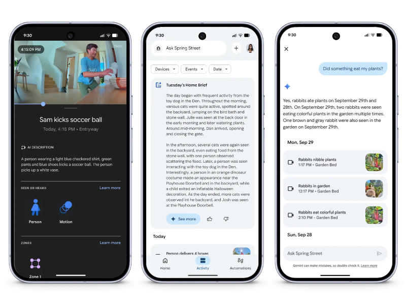 Google Home Gemini - KI Zusammenfassungen