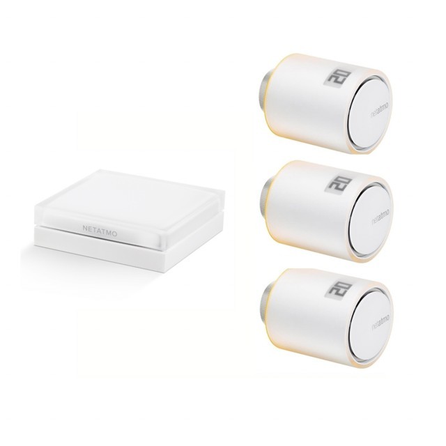 Netatmo Heizkörperthermostat Starter Set mit 3 Thermostaten