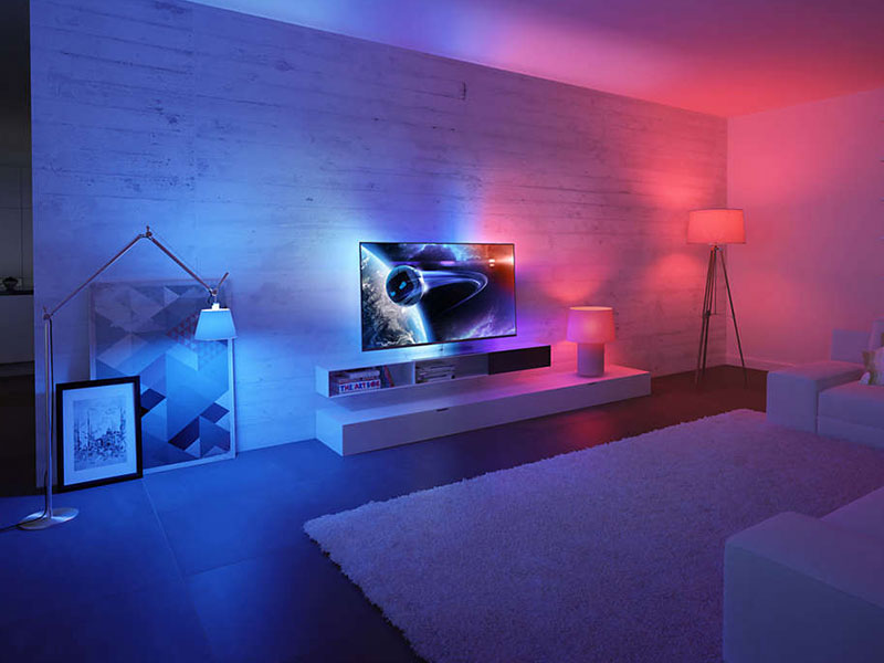 Philips Hue im Wohnzimmer