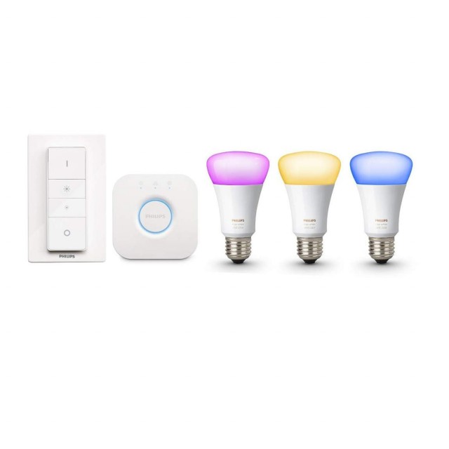 Philips Hue White and Color Ambiance E27 Starter Kit