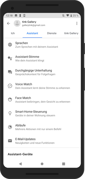 Mockup_Google-Home-App_Einstellungen_Abläufe