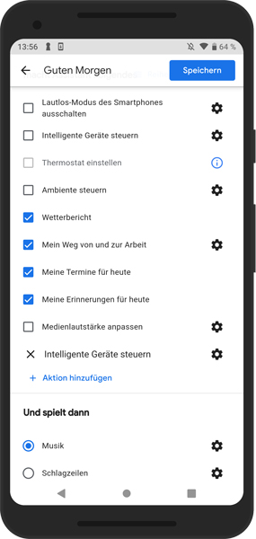 Mockup_Google Home Routine_Guten Morgen