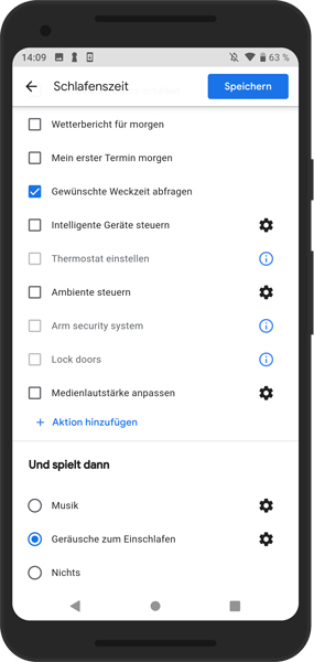 Mockup_Google-Home-Routine_Schlafenszeit