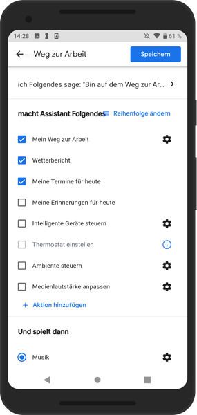 Mockup_Google-Home-Routine_Weg-zur-Arbeit