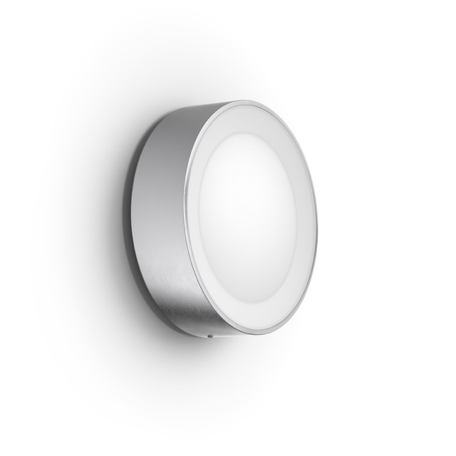 Die Philips Hue Daylo Wandleuchte im runden zeitlosen Design.