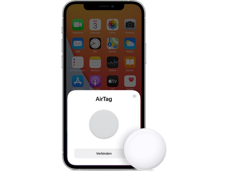 Die Apple AirTags verbinden sich automatisch mit Deinem iPhone