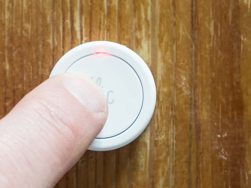 Nach zwei Sekunden erledigt: das Anlernen eines Buttons in der App.