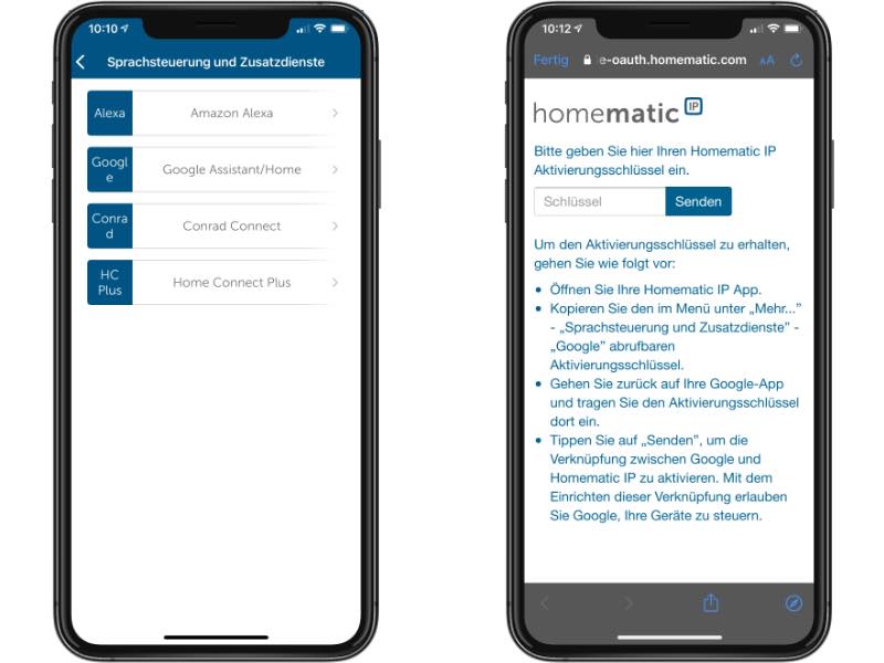 Homematic IP Elektronischer Türschlossantrieb mit Sprachsteuerung via Google Assistant und Amazon Alexa. Auch die Verknüpfung mit Conrad Connect und Bosch Home Connect Plus ist möglich.