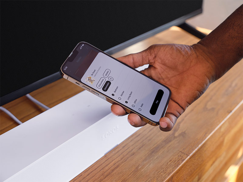 Sonos App auf dem iPhone