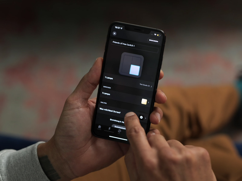Senic Indoor Switch in Philips Hue-App einrichten
