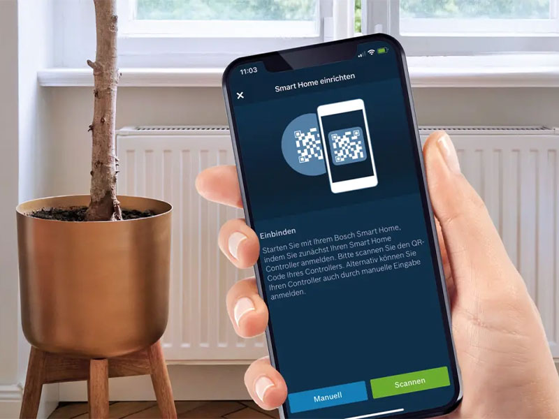 neue Geräte zum Bosch Smart Home System hinzufügen in der Bosch Smart Home App