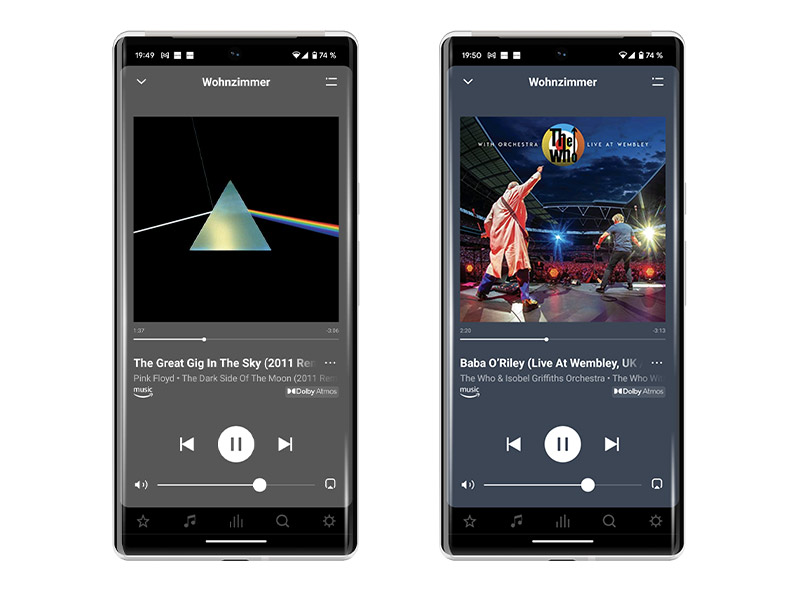 Amazon Music mit Dolby Atmos in der Sonos App - Pink Floyd und The Who