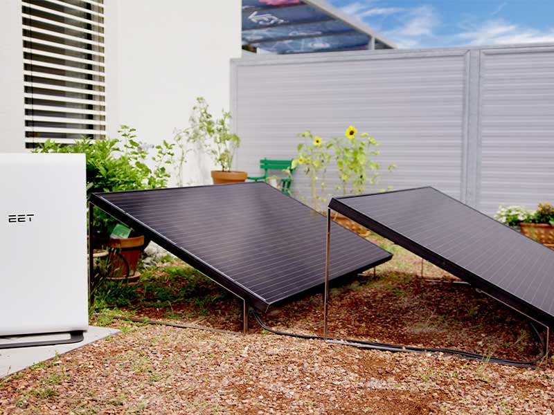 ausrichtung einer photovoltaik anlage im garten