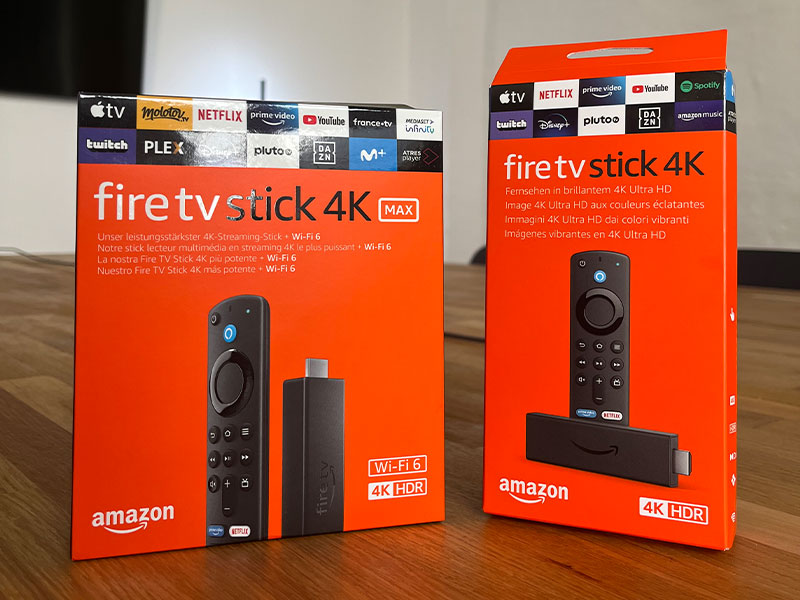 fire tv stick 4K und 4K MAX der amazon geräte