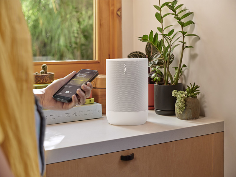 sonos move 2 wird mit einem handy verbunden