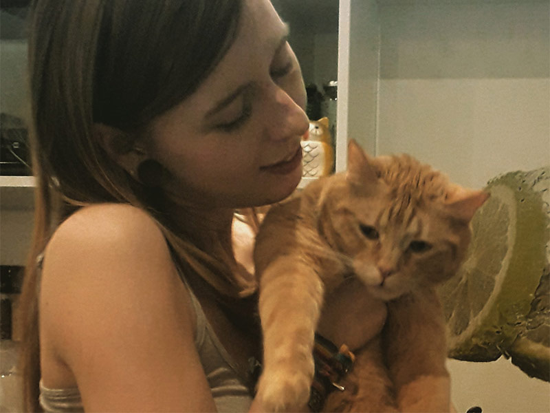 Ich und meine Katze Frodo