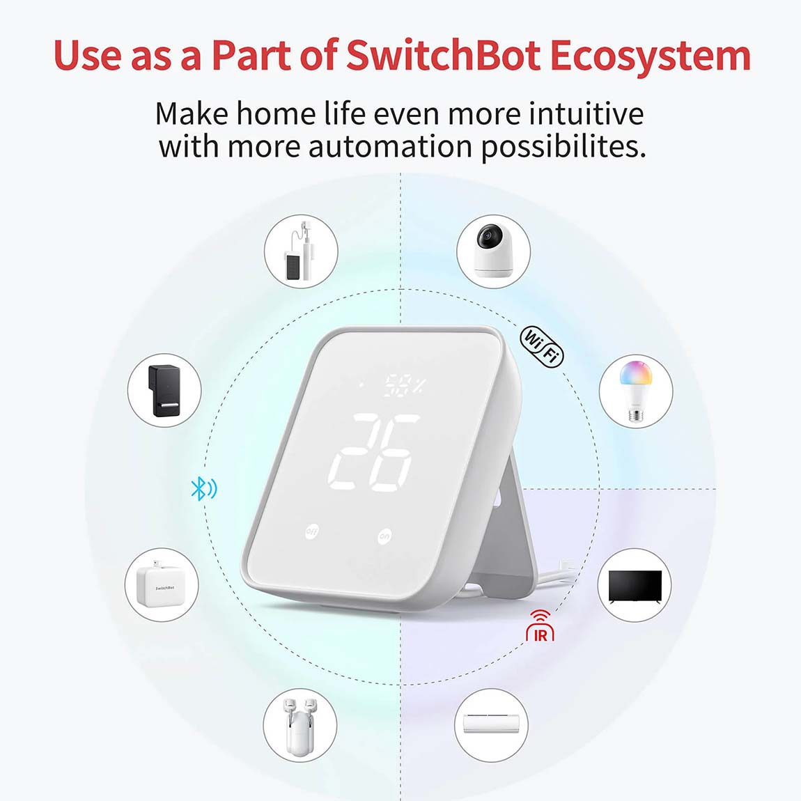 Thumbnail - SwitchBot Universal Remote All-in-One smarte Fernbedienung + Hub 2