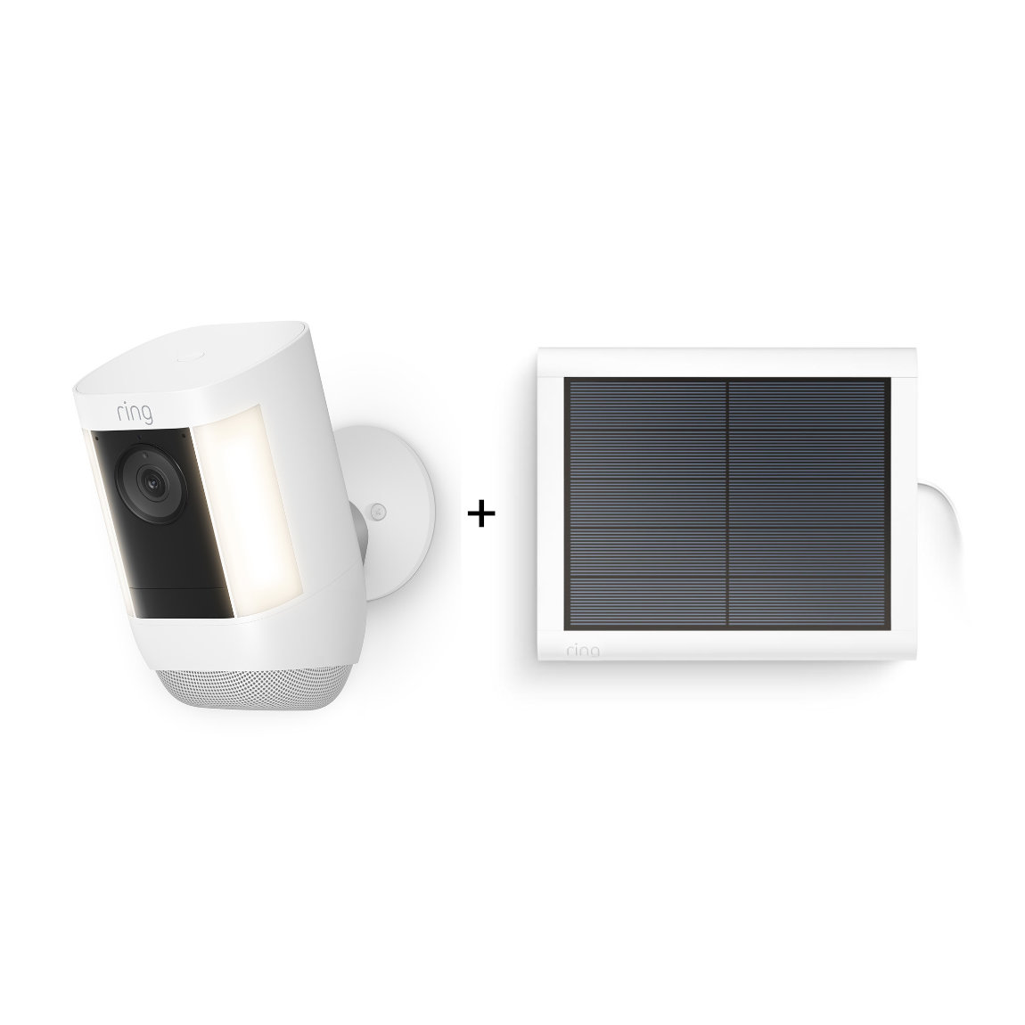 Ring Spotlight Cam Pro Battery + gratis Solar Panel (USB-C)