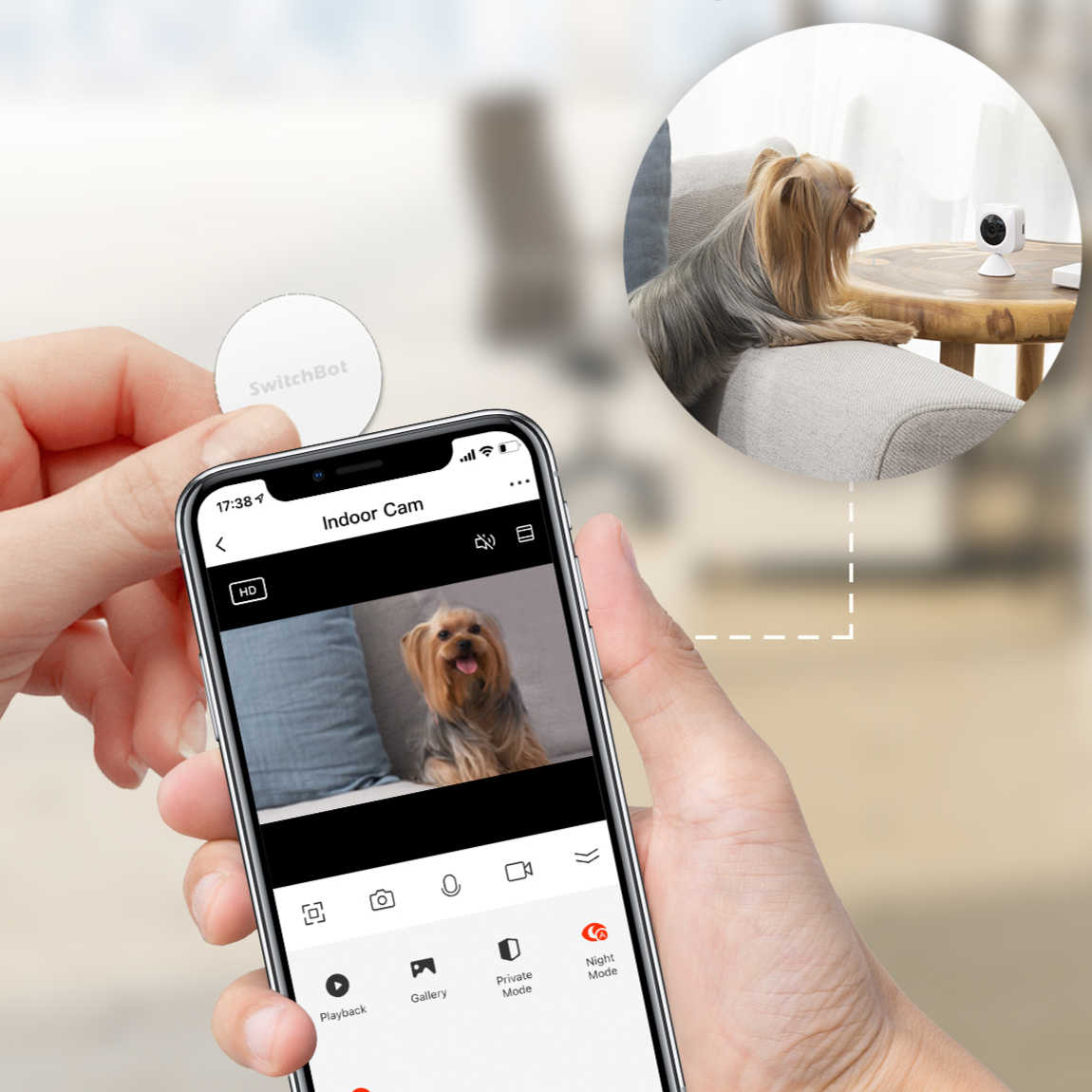 Thumbnail - SwitchBot Smart Tag NFC-Tag-Aufkleber - 3er-Set - Weiß