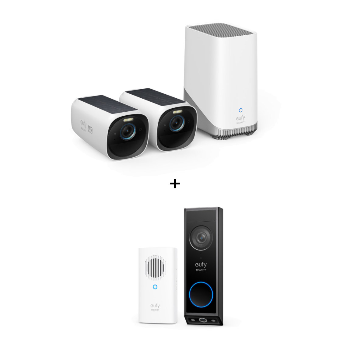 eufyCam 3 Starter Set 4+1 - 4er-Kameraset mit HomeBase 3
