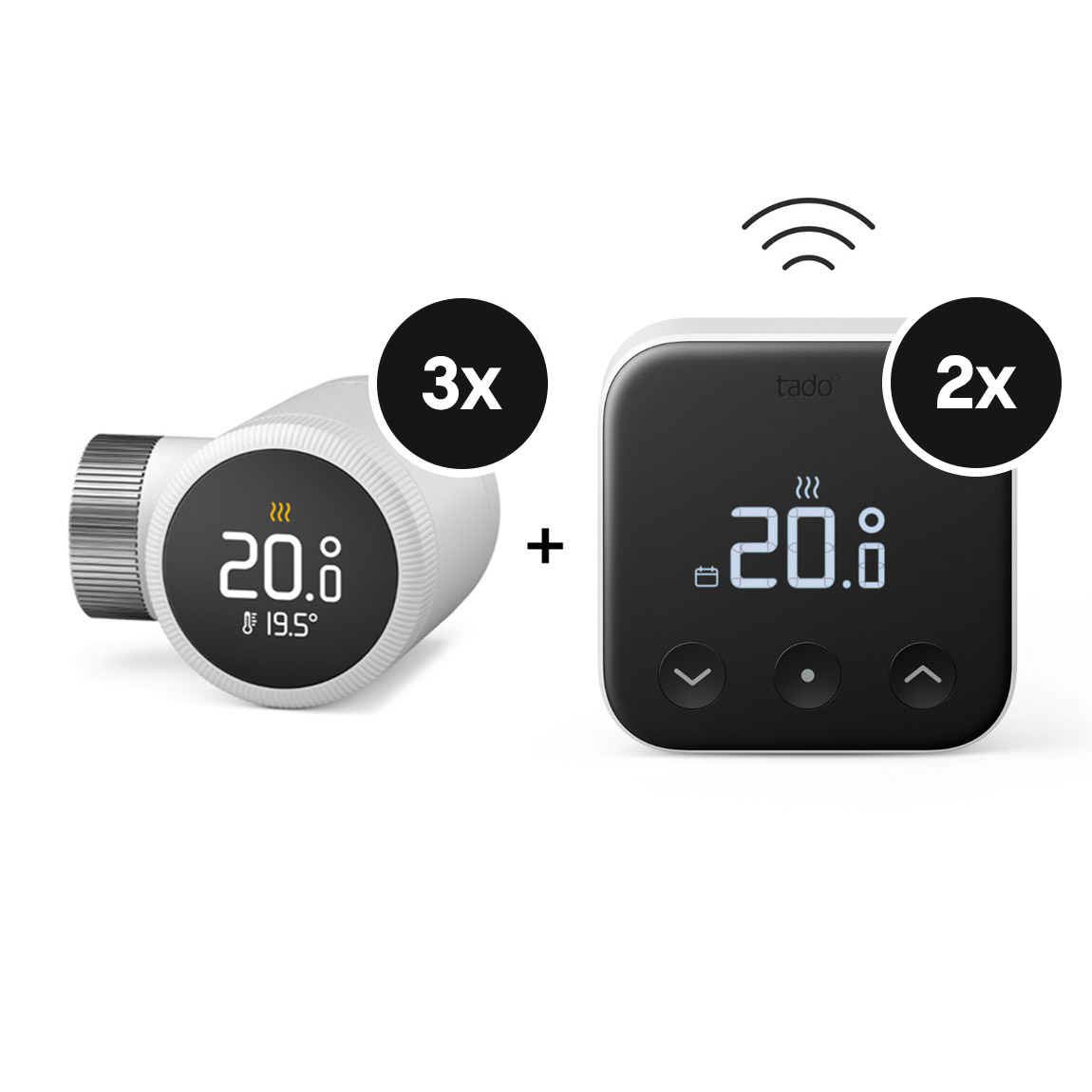 tado° X Smartes Heizkörper-Thermostat - 5er-Set