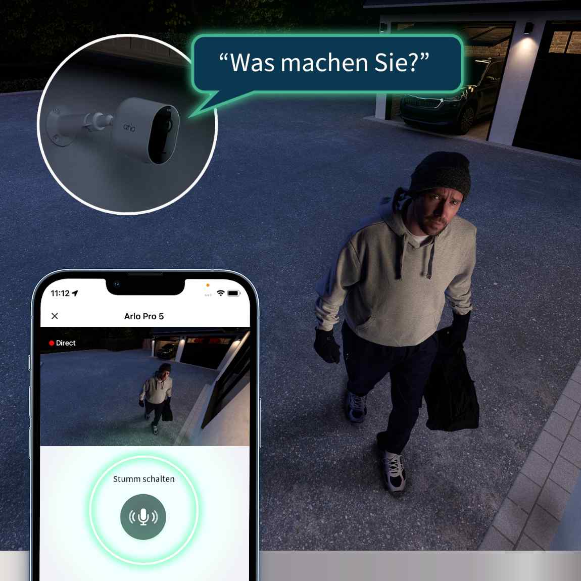 Thumbnail - Arlo Pro 5 Außenkamera - 4er-Set - Weiß