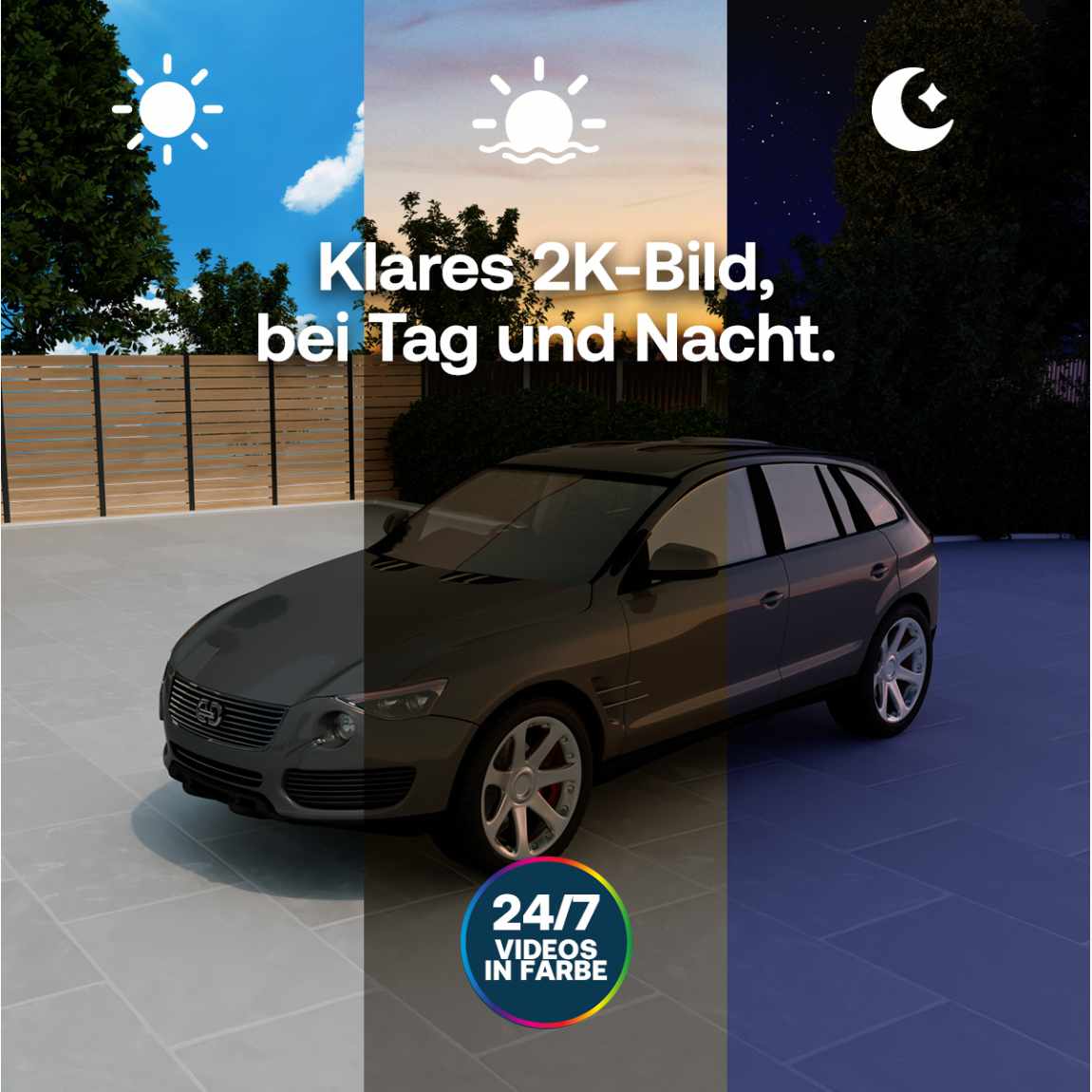 Thumbnail - Arlo Essential 3 2K-Sicherheitskamera - 3er-Set - Weiß