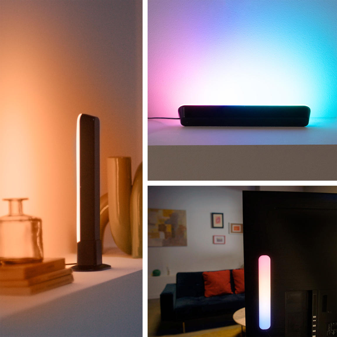 Thumbnail - WiZ Gradient Light Bar - 2er-Set - Schwarz