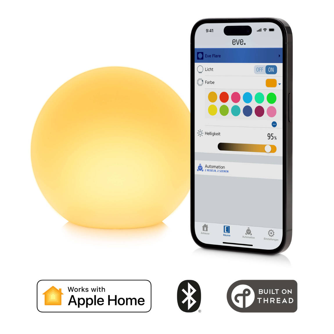 Thumbnail - Eve Flare - Tragbare Smart LED-Leuchte - 2er-Set