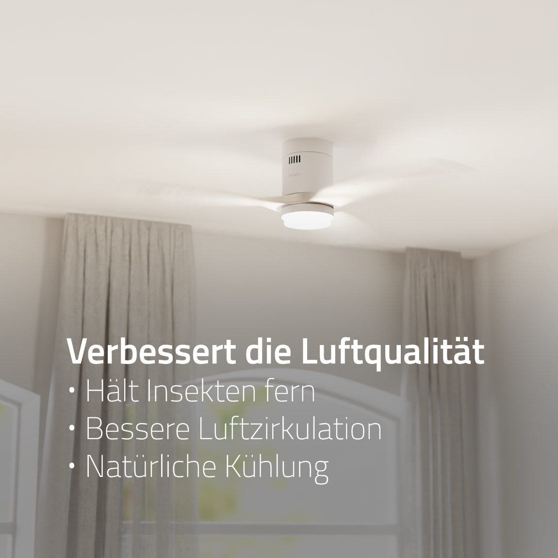 Thumbnail - Hombli Smart Ceiling Fan & Light - Weiß