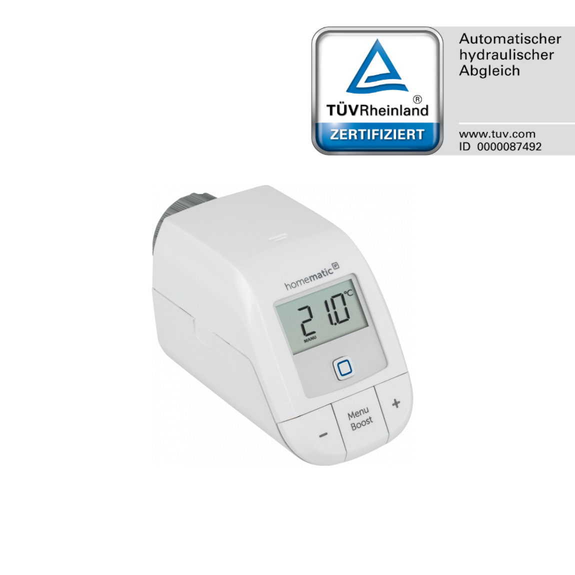 Homematic IP Starter Set Heizen mit 8 Heizkörperthermostaten Basic