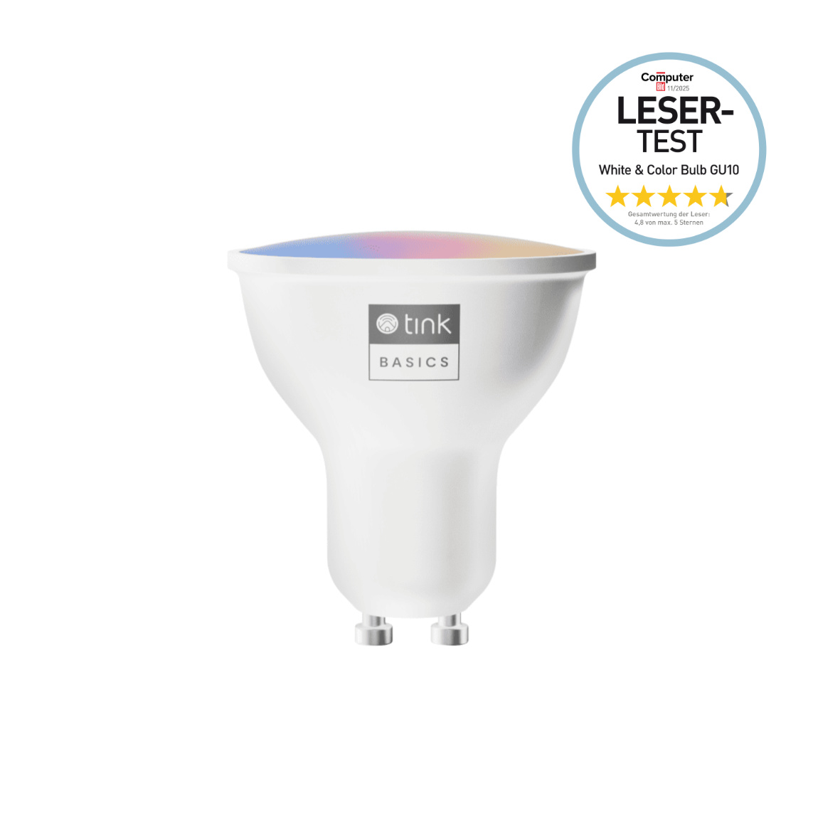 tink Basics White & Color GU10 Bulb mit Matter - 6er-Set