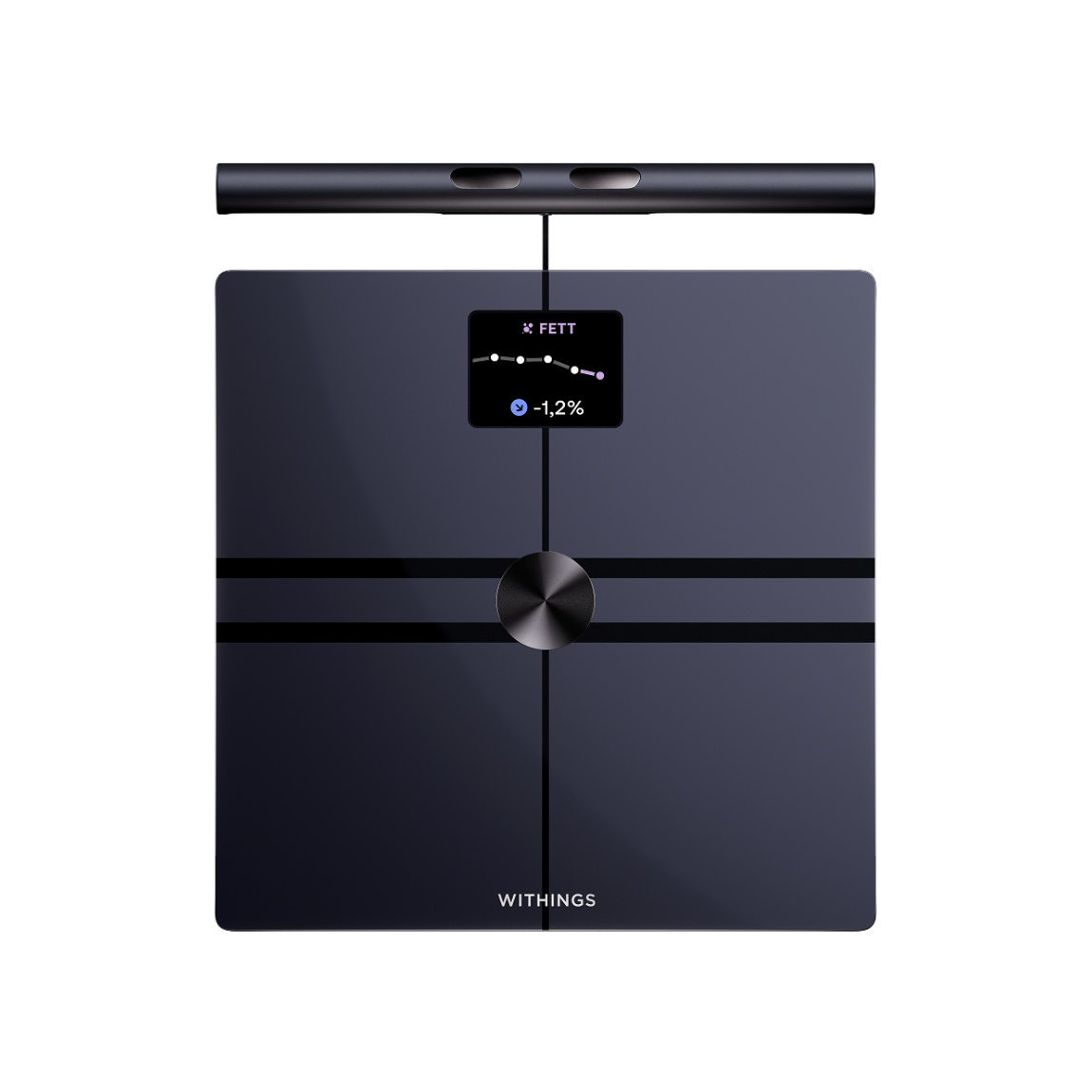 Withings BodyFit - WLAN-Personenwaage, 40+ Biomarker - Schwarz