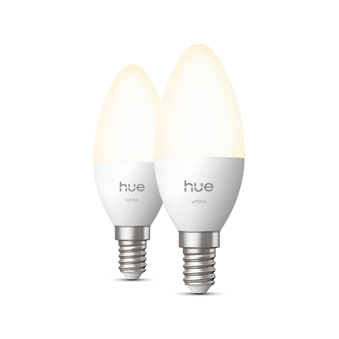 Philips Hue White Kerzenlampe  E14 - 470lm - 2er-Set - Weiß