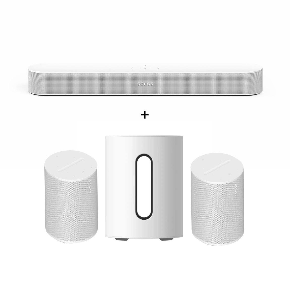 Sonos Stereo Set - mit 2 Era 100 und Wandhalterung Paar - Weiß - Image 7