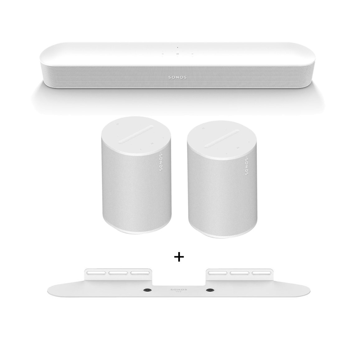 Sonos Stereo Set - mit 2 Era 100 und Wandhalterung Paar - Weiß - Bild 15