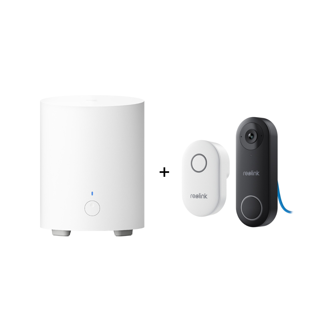 Reolink Starter Set - mit Hub 1 Lite + D340P 2K PoE Video Doorbell mit Chime