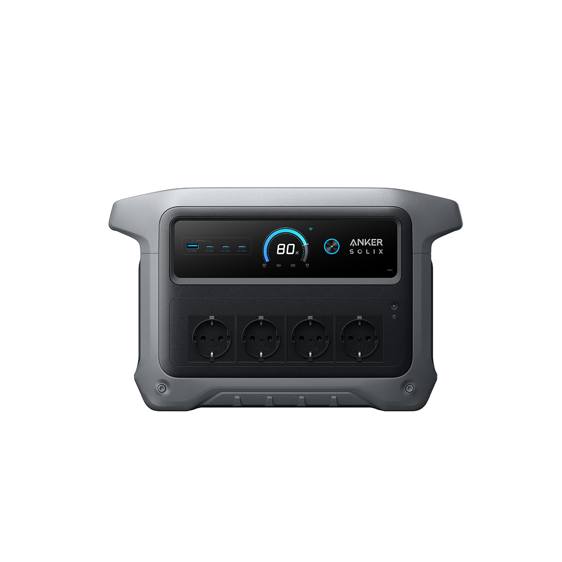 Anker SOLIX Set - mit tragbarer Powerstation C1000 (2. Gen.), 1.024Wh, 2.000W + Auto-Ladegerät