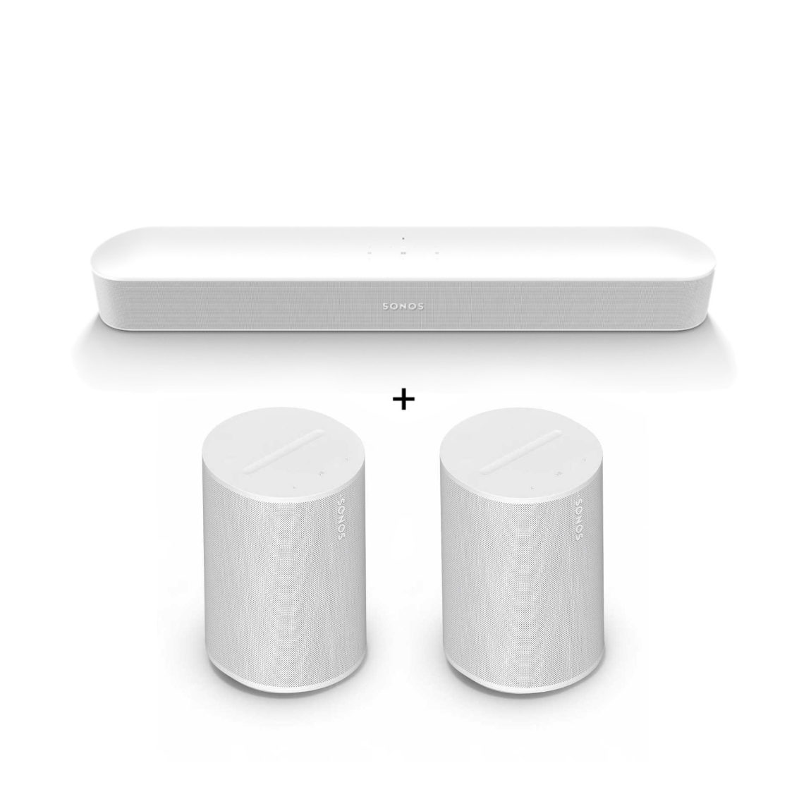 Sonos Entertainment Set - mit Beam (2. Gen.) und 2 Era 100 SL - Weiß