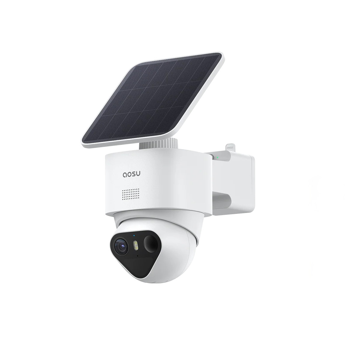aosu Smart Security SolarCam T2 Pro - 3K-WLAN-Außenkamera mit Schwenk-/Neigefunktion - Weiß