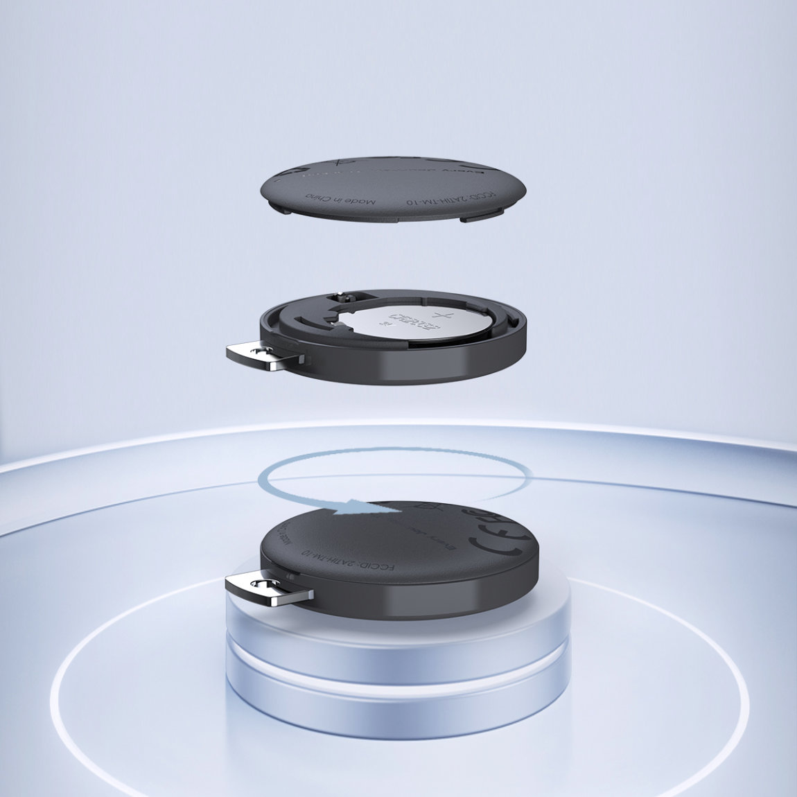 Thumbnail - Aukey Track Mate 1 Smart Bluetooth Tracker mit Find My - Schwarz