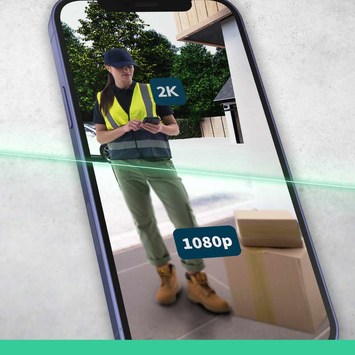 Thumbnail - Arlo Essential 2 2K Video Doorbell - Kabellose Videotürklingel - Weiß