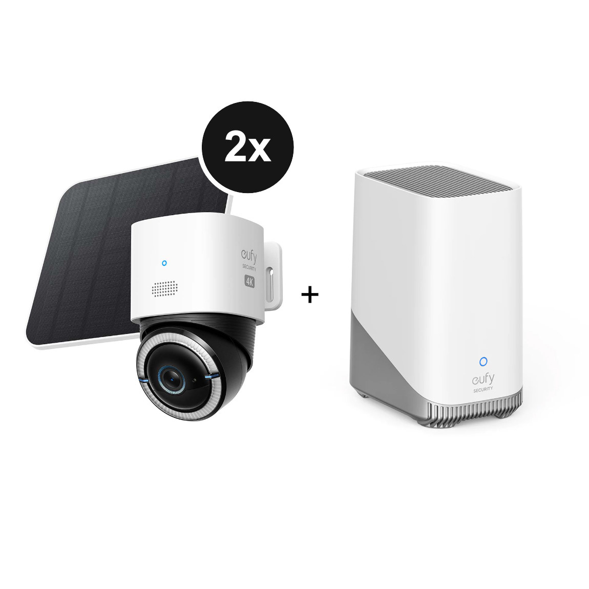 eufy S330 Starter Set 2+1 - 2er-Kamera-Set mit HomeBase 3